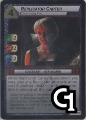 Replicator Carter, Disarming Foe - Foil